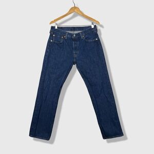 Levi's 501 Original Fit Jeans Mens 32x30 Blue Denim Classic Workwear Casual